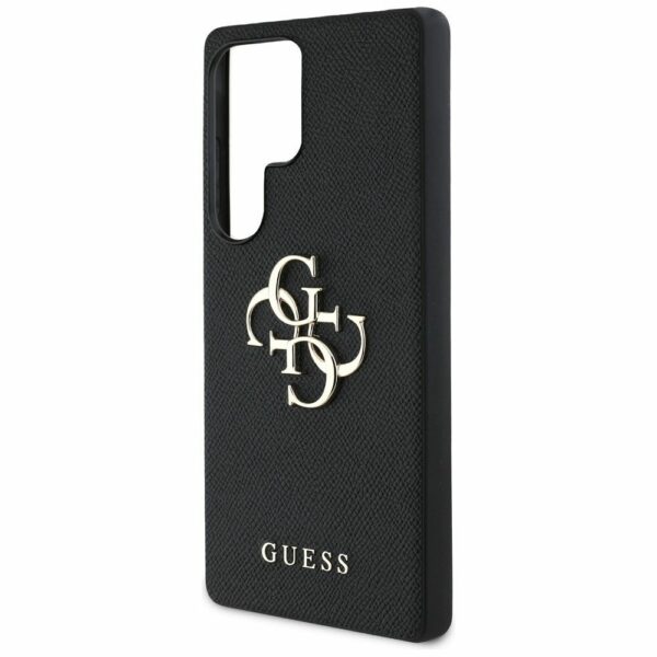 Θήκη Κινητού GUESS Samsung S25 Ultra PU Δερματίνη Μαύρη με Λογότυπο 4G