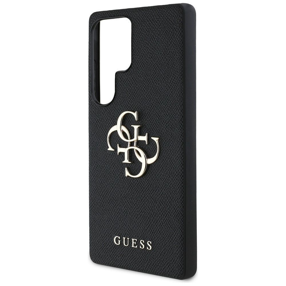 Θήκη Κινητού GUESS Samsung S25 Ultra PU Δερματίνη Μαύρη με Λογότυπο 4G