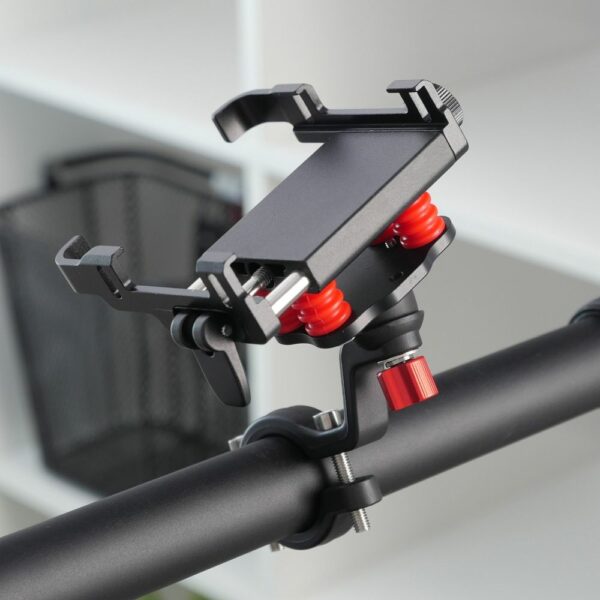 Bike / scooter aluminium holder for mobile phone FSBHD-106-6 black