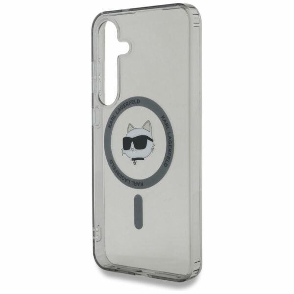 KARL LAGERFELD case for SAMSUNG S25 KLHMS25SHLSCHK (Magnetic IML Metal Choupette Head) black