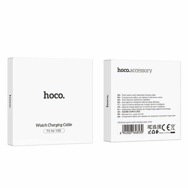 HOCO smartwatch charging cable Y29 0,6 m white