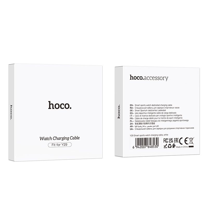 HOCO smartwatch charging cable Y29 0,6 m white