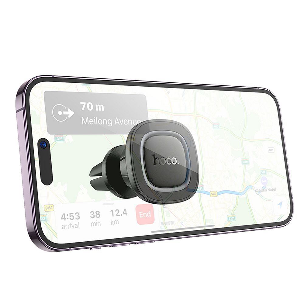 HOCO magnetic car holder for air vent H72 black metal gray