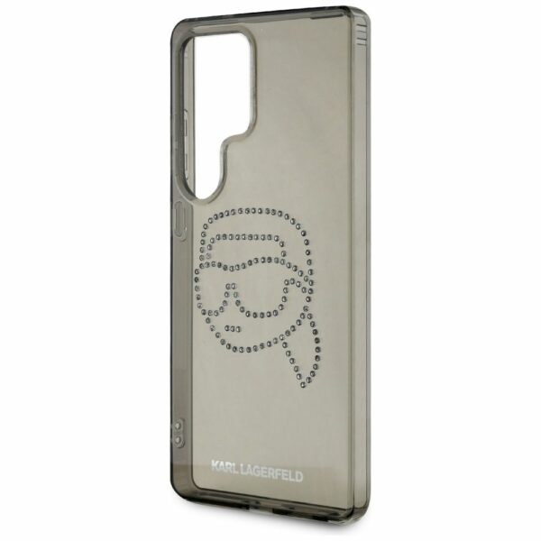 KARL LAGERFELD case for SAMSUNG S25 Ultra KLHCS25LHKHDCELK (IML Rhinestones K Head) black