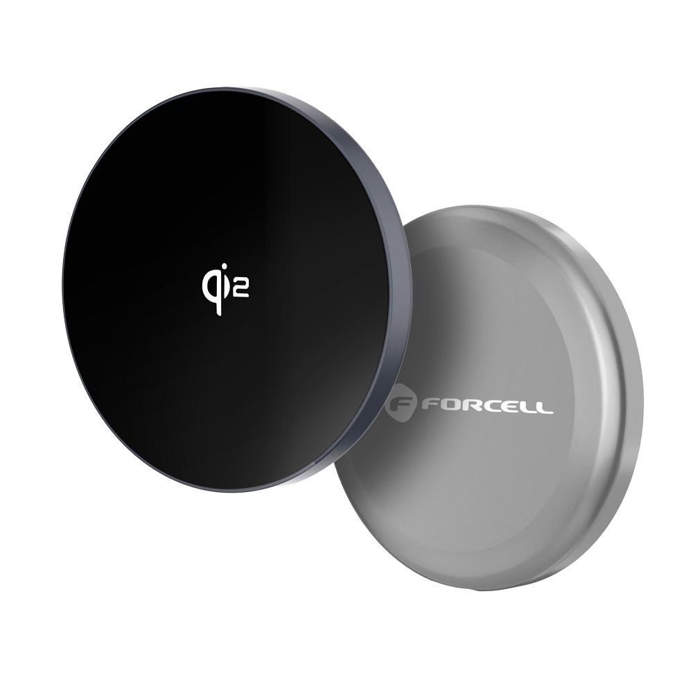 Ασύρματος Φορτιστής MagSafe FORCELL Qi2 15W με Αποσπώμενο Καλώδιο - Ασημί