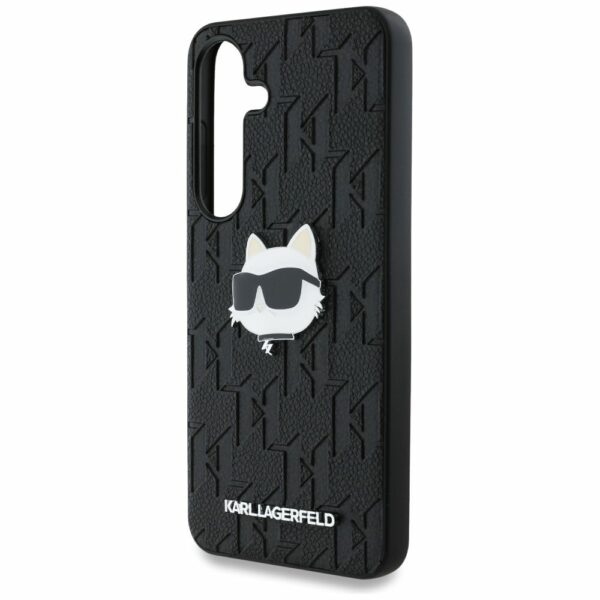 KARL LAGERFELD case for SAMSUNG S25 Plus KLHCS25MPGKLCHPK (PU Monogram Choupette Head Pin) black
