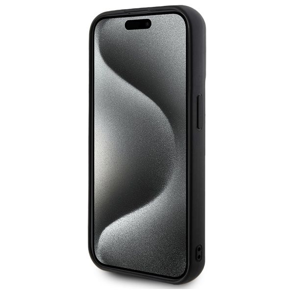 KARL LAGERFELD case for IPHONE 15 Pro Max KLHCP15X3DRKSDLK (3D Rubber Signature) black