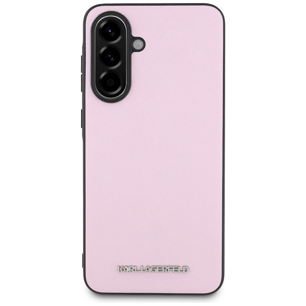 KARL LAGERFELD case for SAMSUNG A56 KLHCSA56PSAFWMCP (Saffiano Metal logo) pink