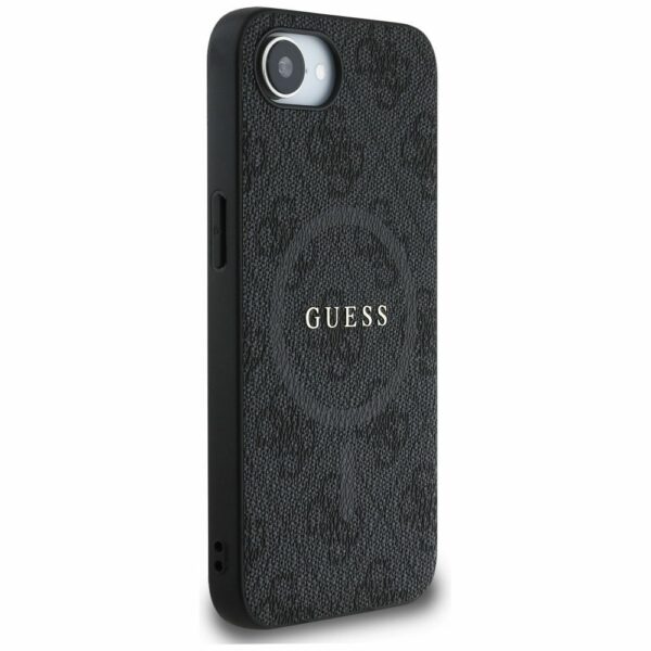 GUESS case for IPHONE 16e (SE 4 2025) compatible with MagSafe GUHMPSE4G4GFRK (PU 4G Ring Classic Logo) black