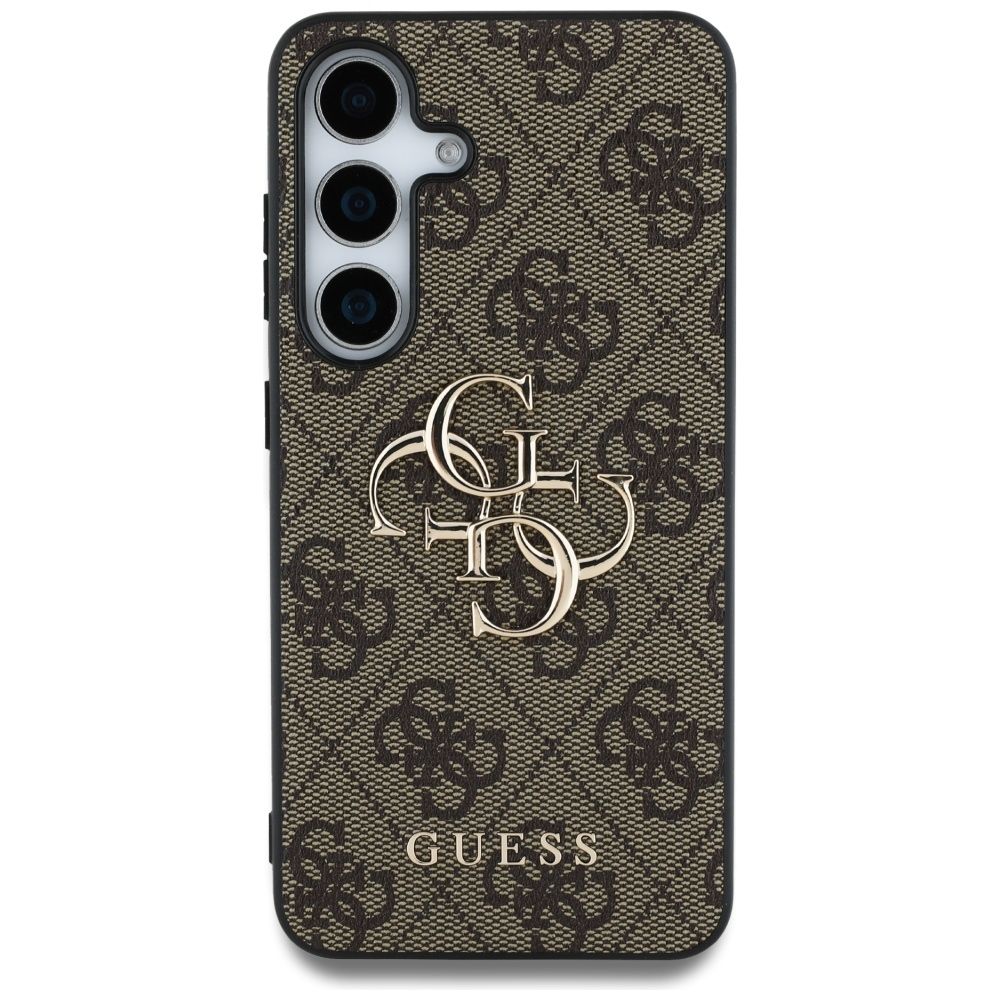 Θήκη Κινητού GUESS Samsung S25 Plus Δερμάτινη Καφέ με Λογότυπο