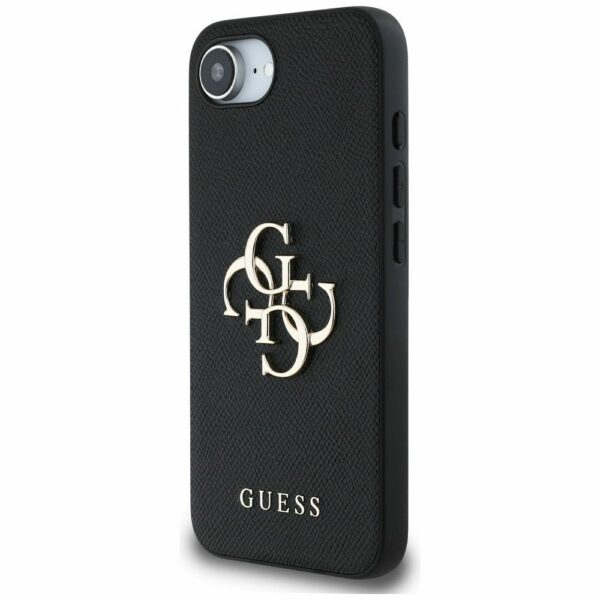 GUESS case for IPHONE 16e (SE 4 2025) GUHCPSE4PGT4MBK (PU Grained Big 4G and Classic) black