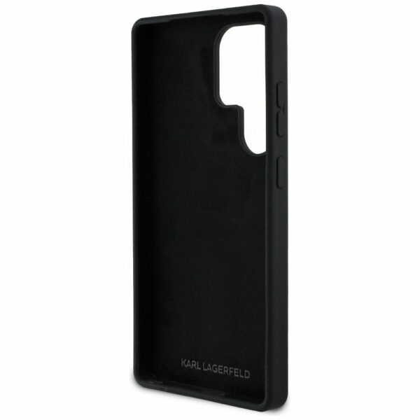 KARL LAGERFELD case for SAMSUNG S25 Ultra KLHCS25LSCMSMVK (Silicone Sign Metal Logo) black