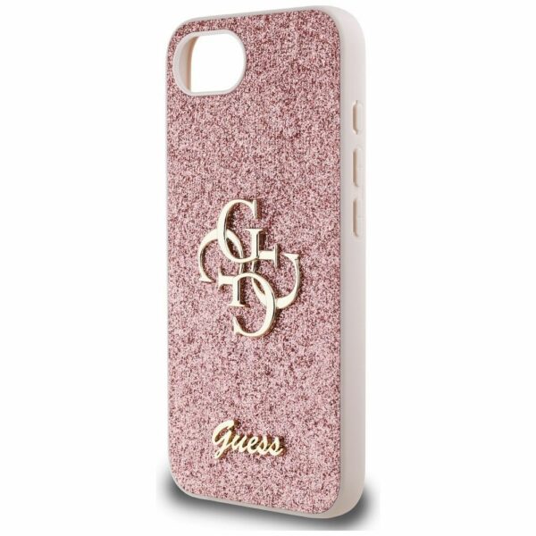 GUESS case for IPHONE 16e (SE 4 2025) GUHCPSE4HG4SGP (Fixed Glitter Big 4G) pink