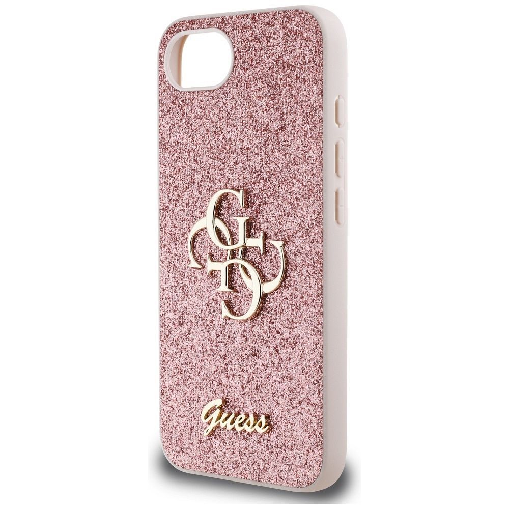 GUESS case for IPHONE 16e (SE 4 2025) GUHCPSE4HG4SGP (Fixed Glitter Big 4G) pink