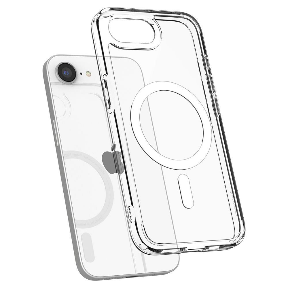SPIGEN case ULTRA HYBRID MAG compatible with MagSafe for IPHONE 16E 2025 white
