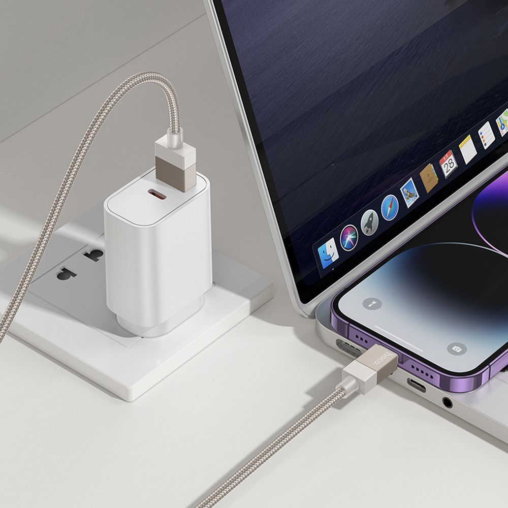 HOCO cable USB A to Lightning 2,4A X110 1 m gold