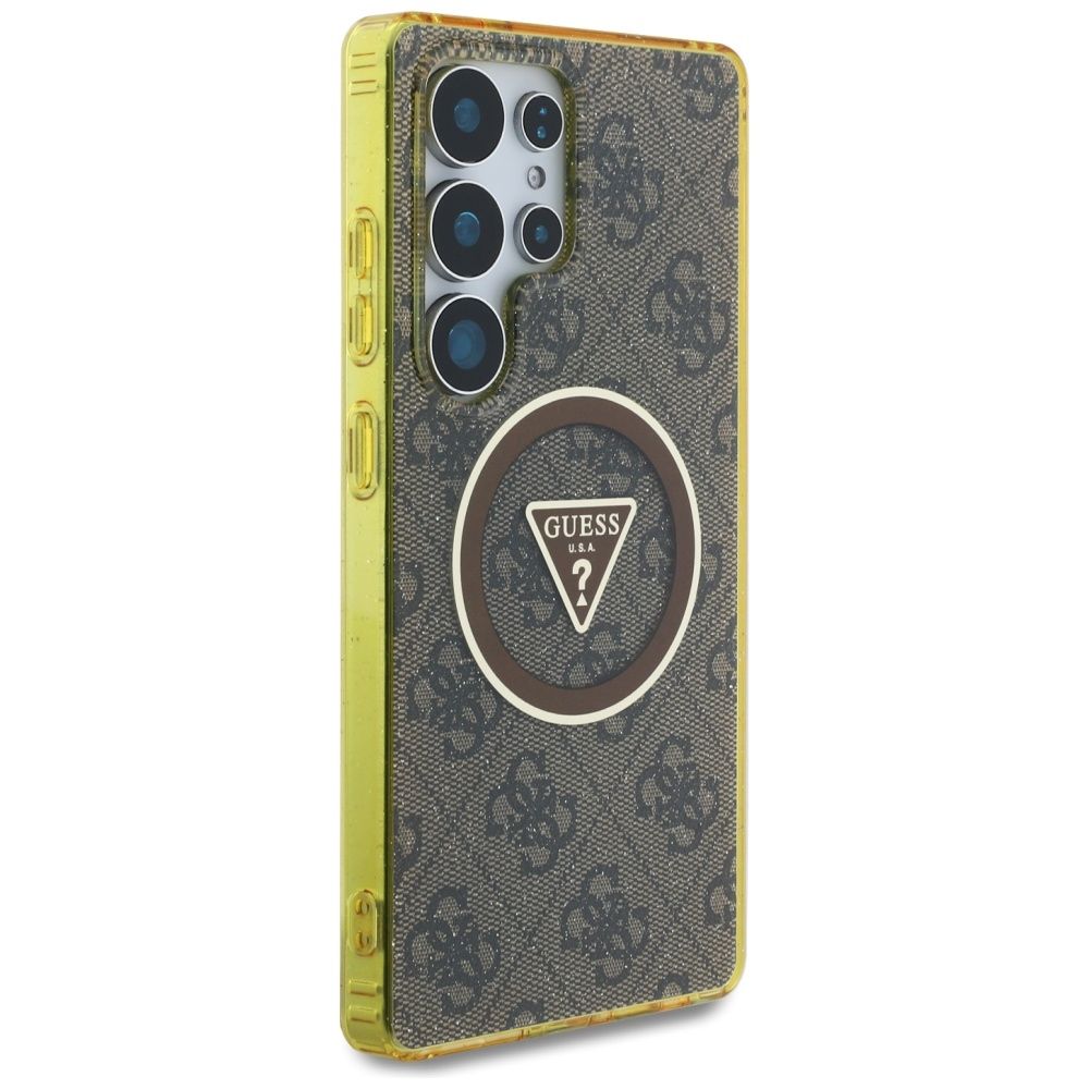 Θήκη Κινητού GUESS για Samsung S25 Ultra Brown Glitter (Magnetic IML)