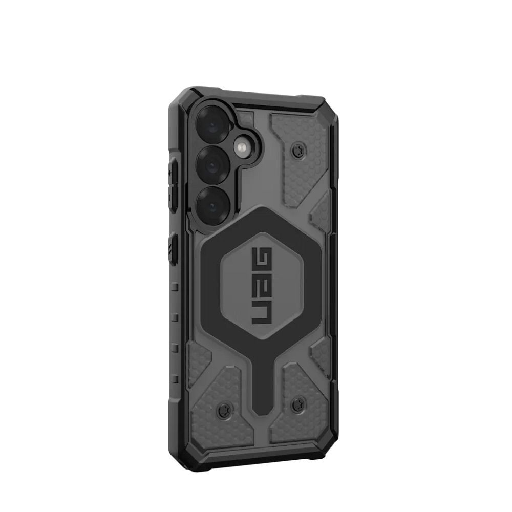 UAG Urban Armor Gear case PATHFINDER CLEAR MAGNET with built-in magnet for SAMSUNG S25 5G ash