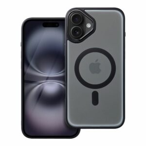 MATTE MAG COVER case compatible with MagSafe for IPHONE 16 Plus black