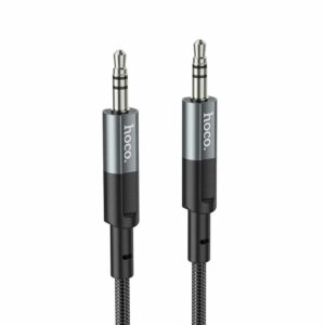 HOCO cable AUX Jack 3,5 mm (male) to Jack 3,5 mm (male) UPA23 1 m metal gray
