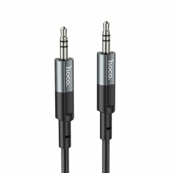 HOCO cable AUX Jack 3,5 mm (male) to Jack 3,5 mm (male) UPA23 1 m metal gray