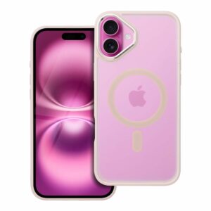 MATTE MAG COVER case compatible with MagSafe for IPHONE 16 Plus pink