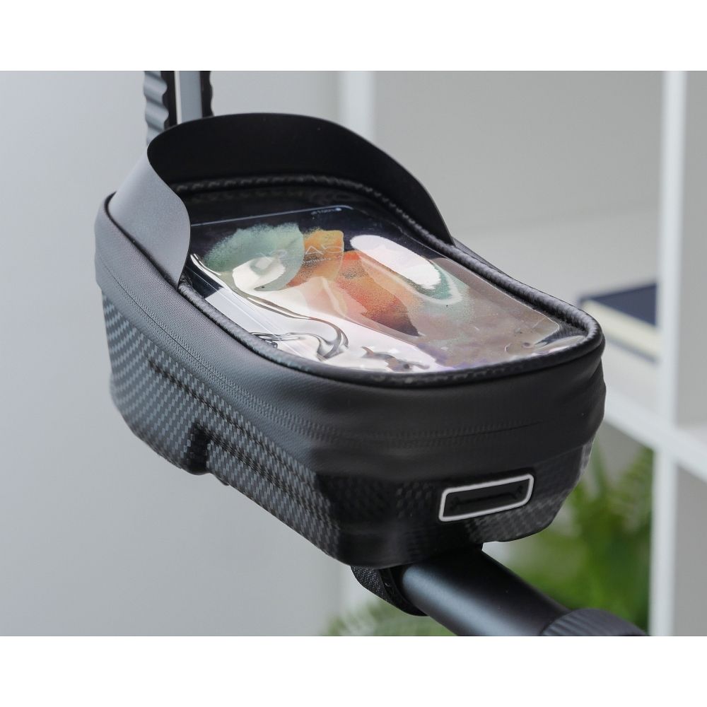 5771c81c42447ca5871fc45c7db518de Bike frame bag with waterproof zipper FSBFB-451 black