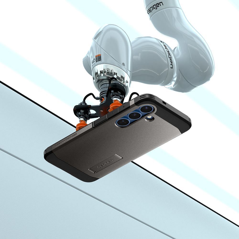 SPIGEN case TOUGH ARMOR compatible with MagSafe for SAMSUNG S25 gunmetal
