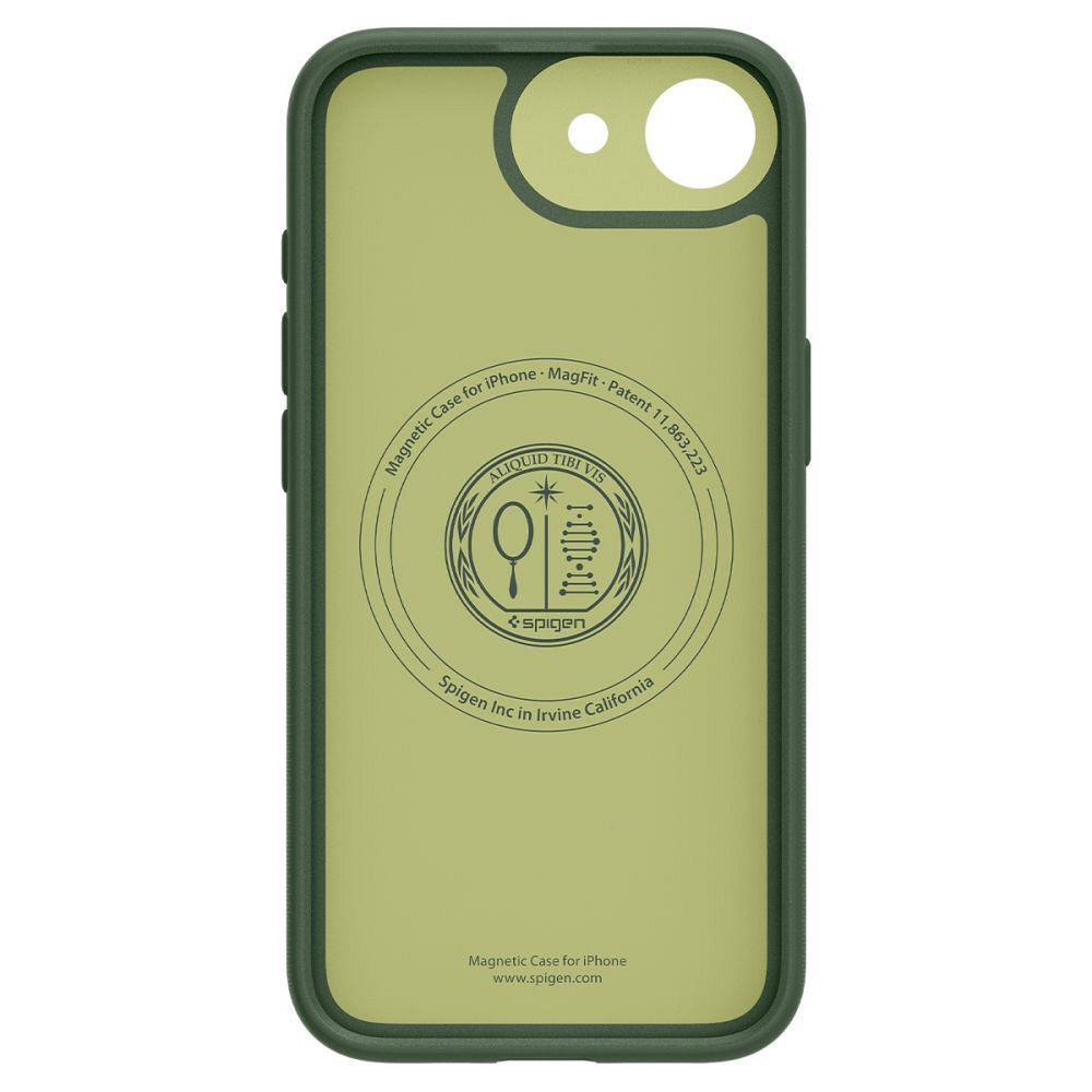 SPIGEN case NANO POP MAG compatible with MagSafe for IPHONE 16e avo green