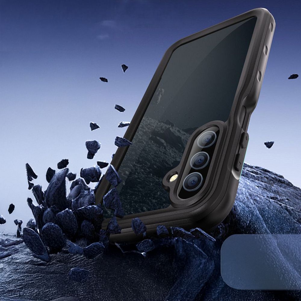 Waterproof case SHELLBOX A16 for SAMSUNG A16 black