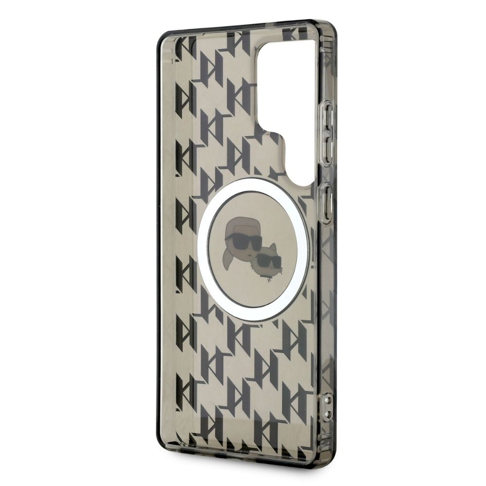 KARL LAGERFELD case for SAMSUNG S25 Ultra KLHMS25LHMCKMHK (Magnetic IML Metal Monogram KC Heads) black