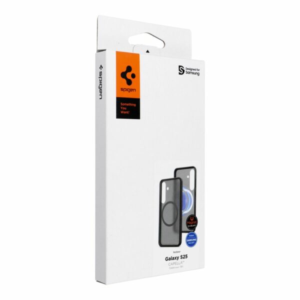 Spigen for SAMSUNG original Clear Magnet Case for SAMSUNG Galaxy S25 GP-FPS931PGBJW black blister