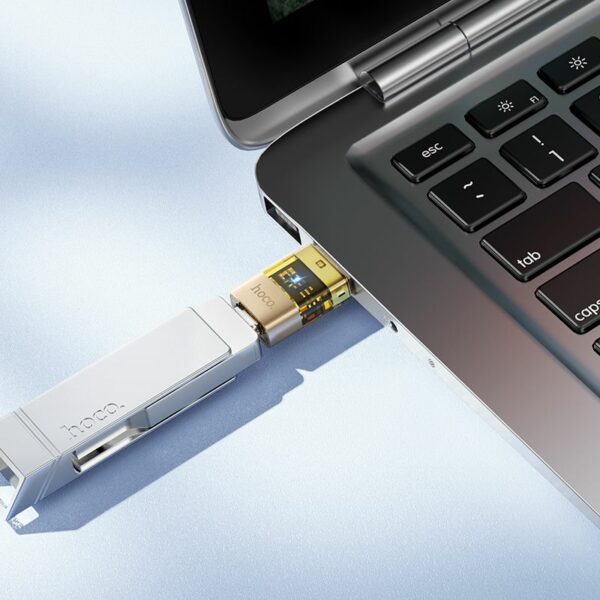 Αντάπτορας HOCO USB A σε Type C UA36C Χρυσός - Μετατροπέας USB