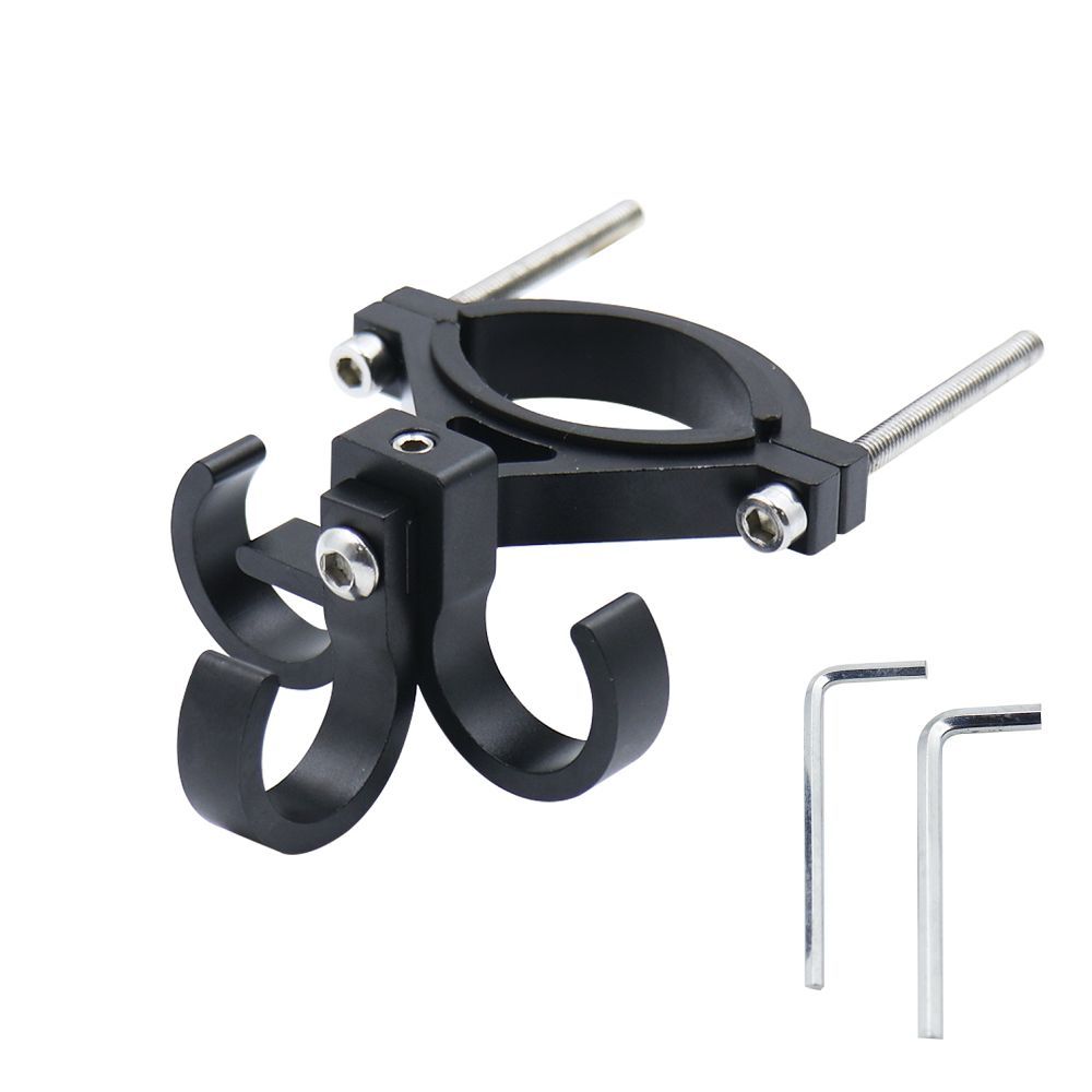 6096bb09fd1ab6e47fab3135dad0012a Hook for shopping with three loops for bike / scooter aluminum FS366-001 black