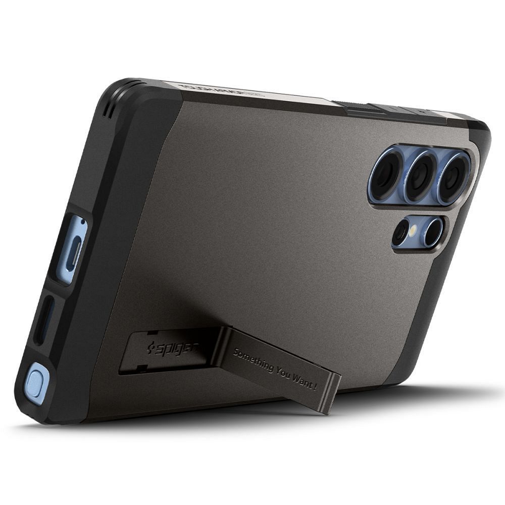 SPIGEN case TOUGH ARMOR compatible with MagSafe for SAMSUNG S25 Ultra gunmetal