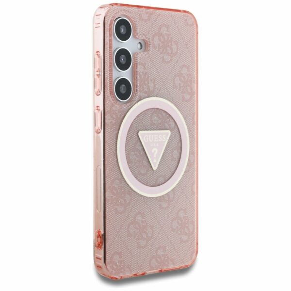 Θήκη Κινητού GUESS Samsung S25 Ροζ Glitter Magnetic IML 4G