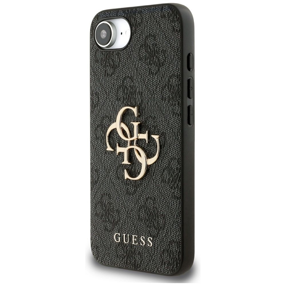 GUESS case for IPHONE 16e (SE 4 2025) GUHCPSE44GMGGR (4G PU Big Logo) black