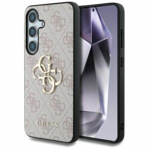 Θήκη Κινητού GUESS για Samsung S25 Plus Ροζ με Λογότυπο (4G PU) GUHCS25M4GMGPI