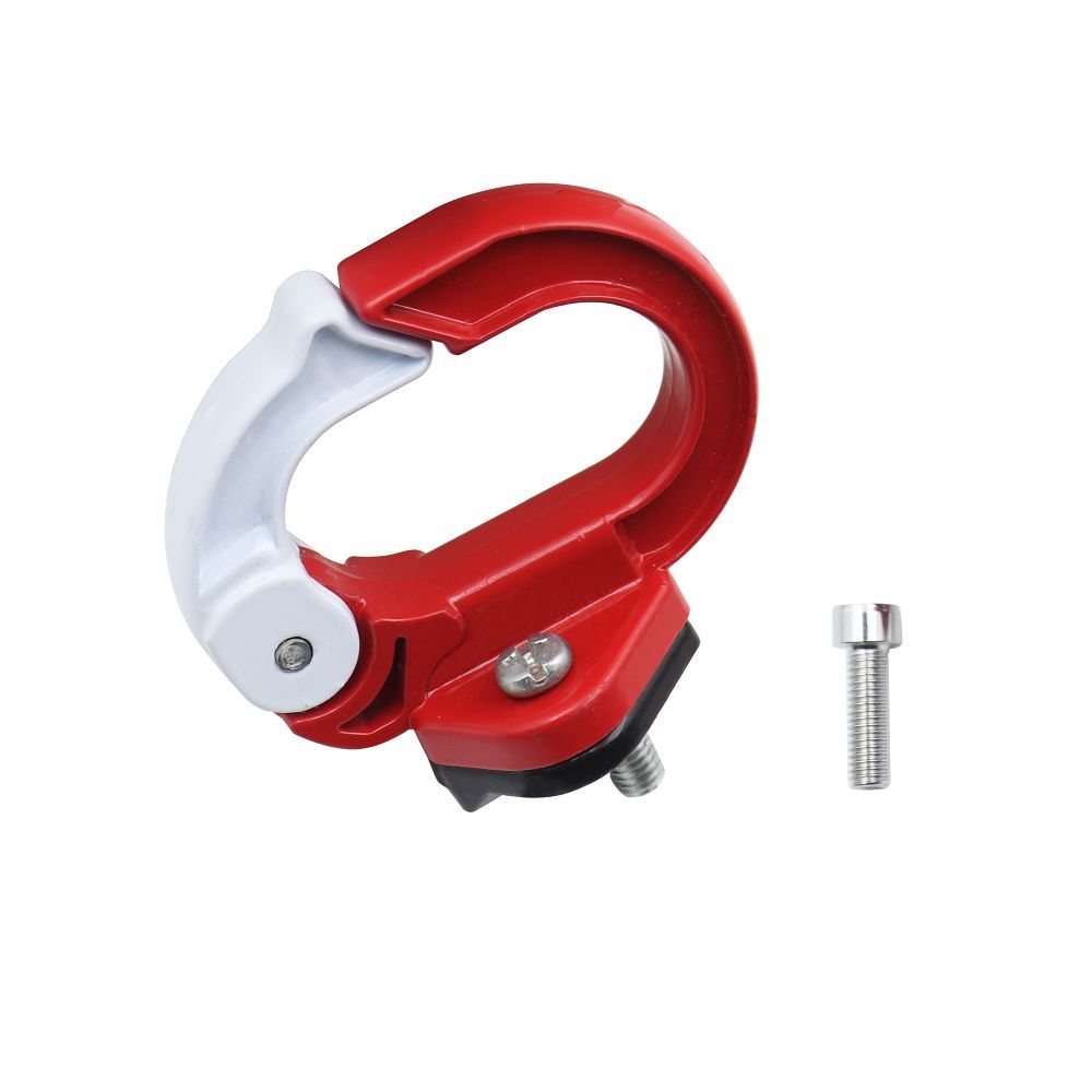 65e3074ba9d20125118938c5028ea5f0 Hook for shopping for bike / scooter aluminum FS365-006 red white T