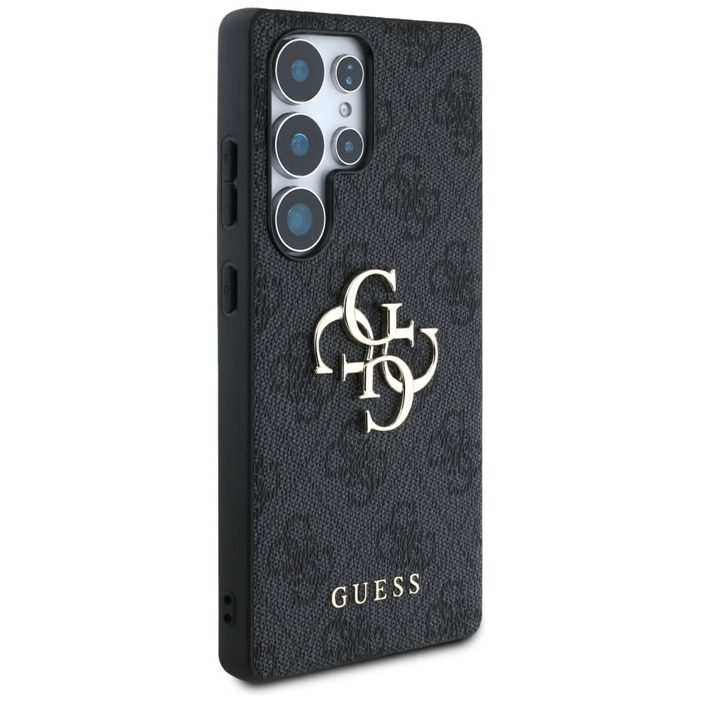 Θήκη Κινητού GUESS για Samsung S25 Ultra Μαύρη με Λογότυπο (4G PU) GUHCS25L4GMGGR