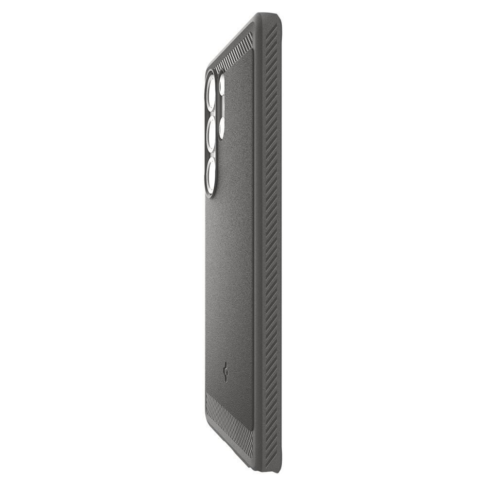 SPIGEN case RUGGED ARMOR MAG compatible with MagSafe for SAMSUNG S25 Ultra marble grey
