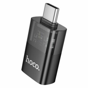 HOCO OTG Adapter Type-C σε USB Μαύρο Διάφανο UA36B