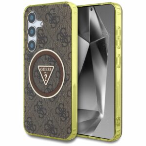 Θήκη Κινητού GUESS Magnetic Glitter για Samsung S25 - Καφέ