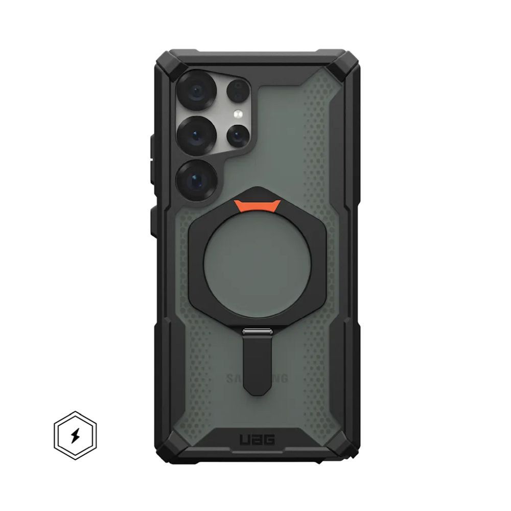 Θήκη UAG Plasma XTE Magnet Samsung S25 Ultra 5G Μαύρο/Πορτοκαλί με Ενσωματωμένο Μαγνήτη