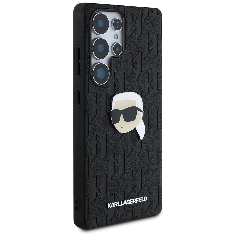 KARL LAGERFELD case for SAMSUNG S25 Ultra KLHCS25LPGKLKIPK (PU Monogram K. Head Pin) black