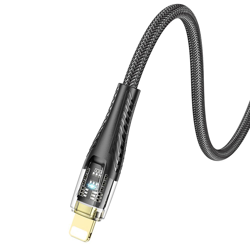HOCO cable Type C to Lightning PD 27W U121 1,2 m black transparent