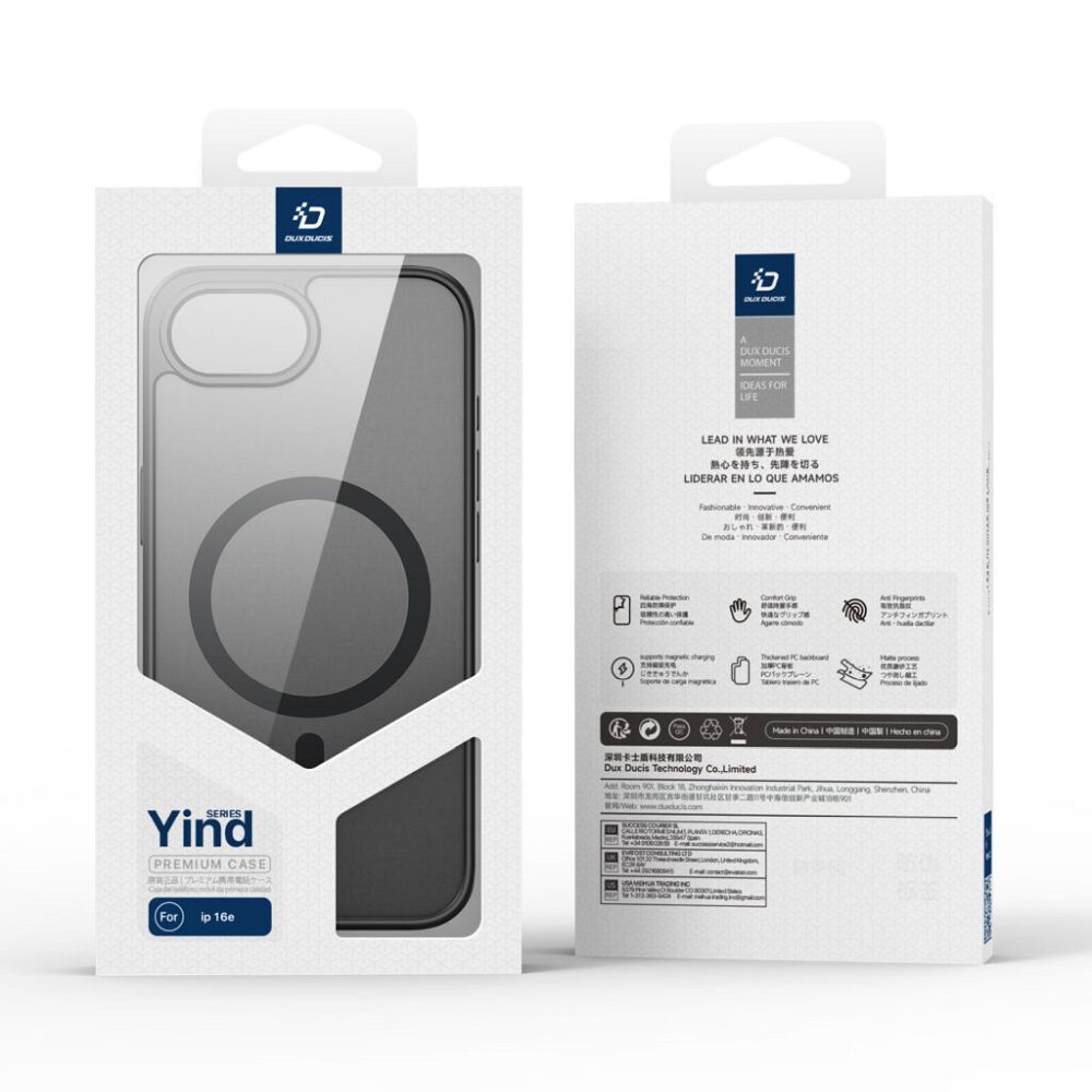 DUX DUCIS case YIND for IPHONE 16e black
