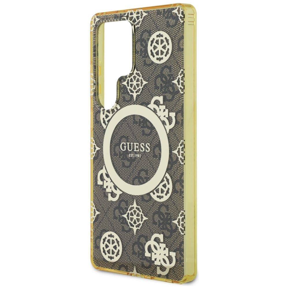 Θήκη GUESS Magnetic Peony για Samsung S25 Ultra - Καφέ GUHMS25LH4PYEEW