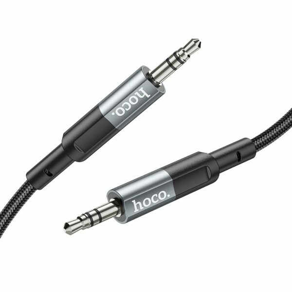 HOCO cable AUX Jack 3,5 mm (male) to Jack 3,5 mm (male) UPA23 1 m metal gray