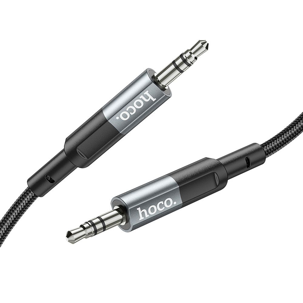 HOCO cable AUX Jack 3,5 mm (male) to Jack 3,5 mm (male) UPA23 1 m metal gray